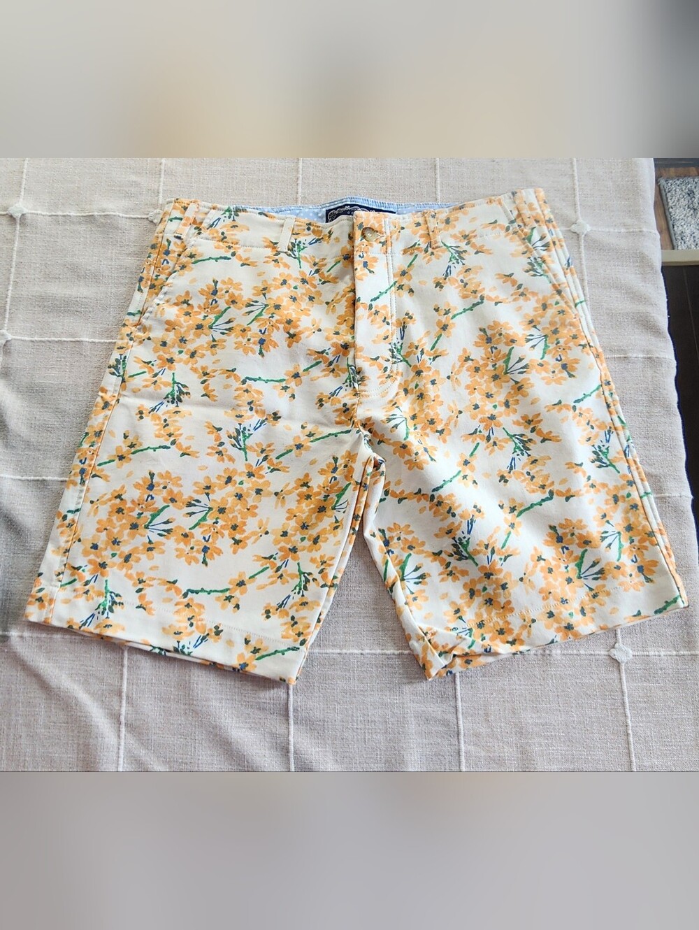 Old Bull Lee Floral Cotton‑Bamboo Shorts – Size 38